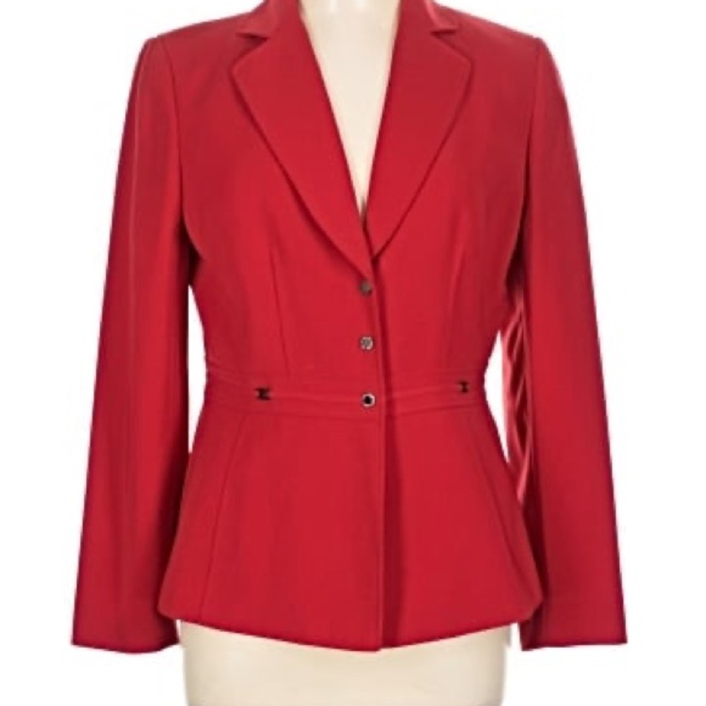 Tahari ASL Scarlet Women's Pantsuit Blazer